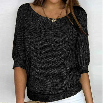 Batwing Scoop Neck Sweater