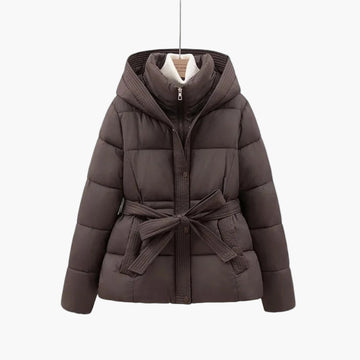 Belted Hooded Puffer Jacket