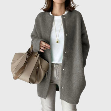 Brushed Knit Long Cardigan
