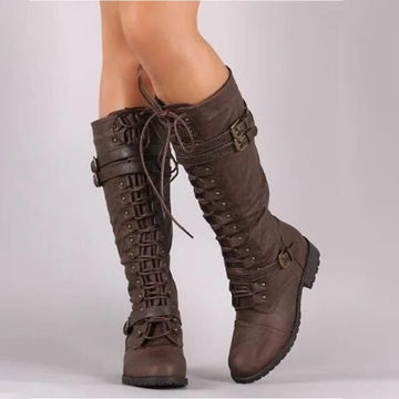 Buckled Knee High Boots