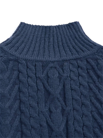 Cable Texture Knit Sweater