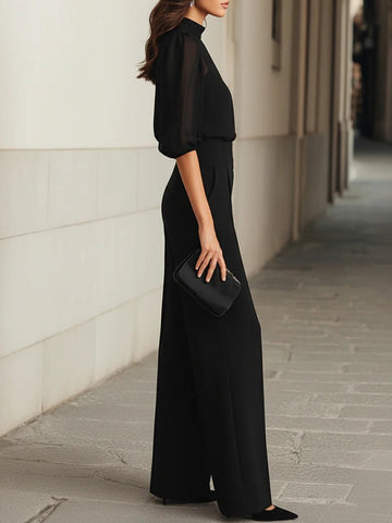 Chiffon Blouse Pants Set