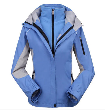 Colorblock Hooded Outdoor Jacket