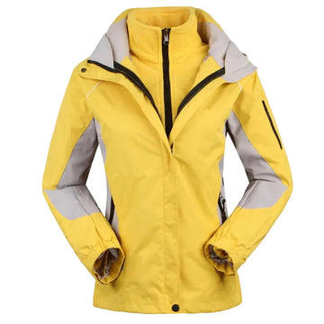 Colorblock Hooded Outdoor Jacket