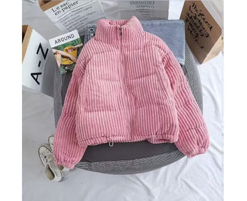 Cord Rib Puffer Jacket