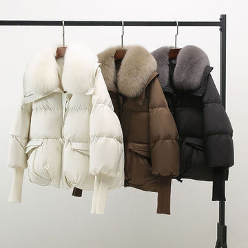 Cropped Quilted Puffer Coat