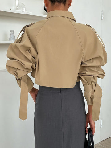 Cropped Trench Jacket