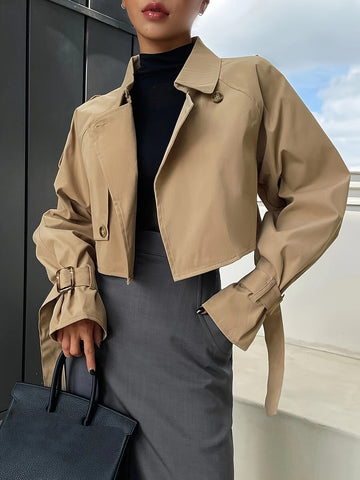 Cropped Trench Jacket