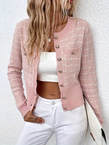 Cropped Tweed Cardigan