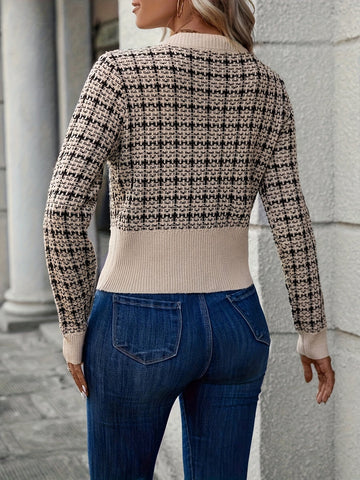 Cropped Tweed Cardigan
