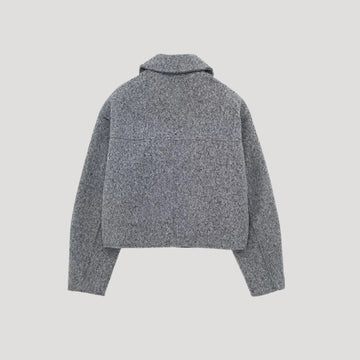 Cropped Zip Front Jacket