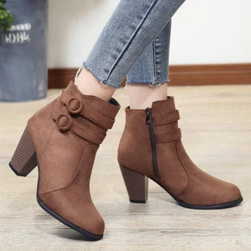 Double Strap Ankle Boots