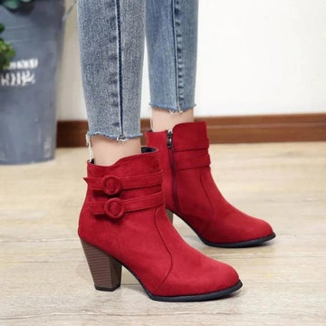 Double Strap Ankle Boots