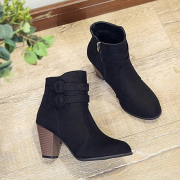 Double Strap Ankle Boots