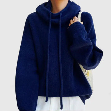 Drawstring Knit Hoodie