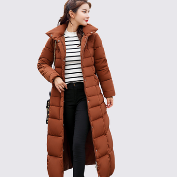 Fitted Longline Quilted Coat
