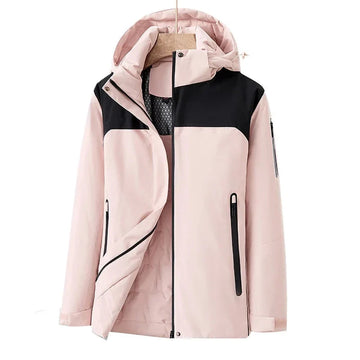 Fleece-Lined Hooded Shell Jacket