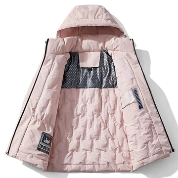 Fleece-Lined Hooded Shell Jacket