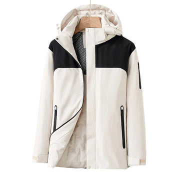 Fleece-Lined Hooded Shell Jacket