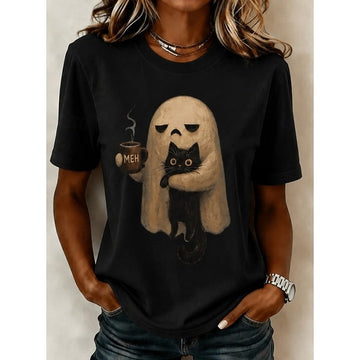 Ghost And Cat Tee