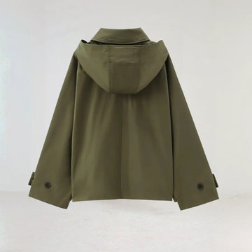 Hooded Boxy Utility Jacket
