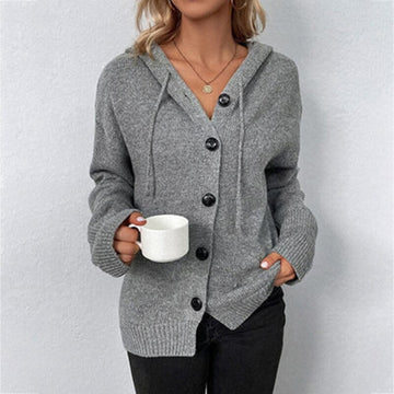 Hooded Knit Cardigan