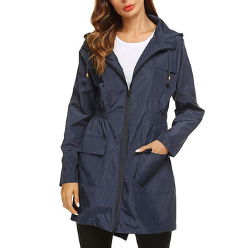 Hooded Zip Front Jacket