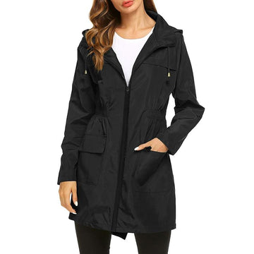 Hooded Zip Front Jacket