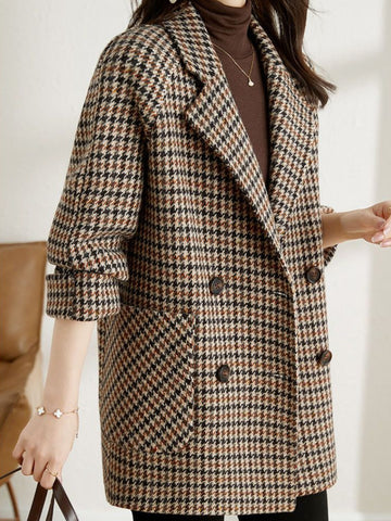 Houndstooth Check Blazer