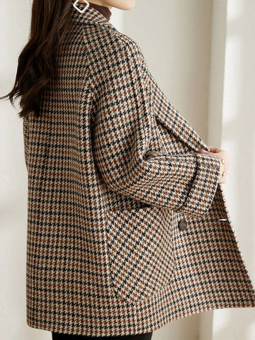 Houndstooth Check Blazer