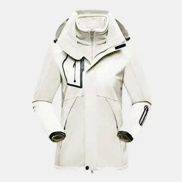 Layered Hooded Outdoor Jacket