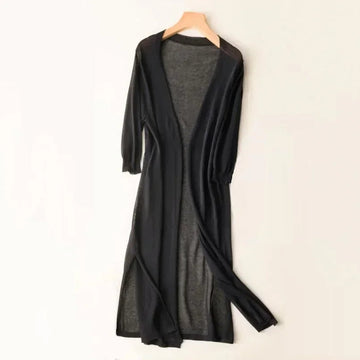 Long Open Front Cardigan