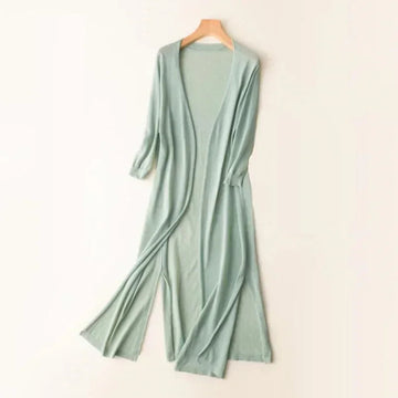 Long Open Front Cardigan
