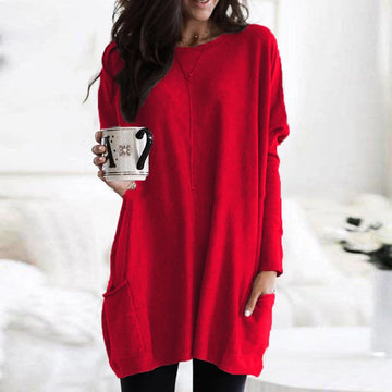 Longline Tunic Knit Sweater