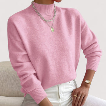 Loose Fit Crew Neck Knit Sweater