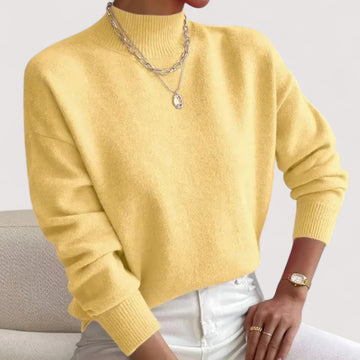 Loose Fit Crew Neck Knit Sweater