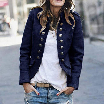 Military Style Cropped Jacket