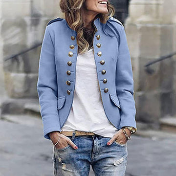 Military Style Cropped Jacket