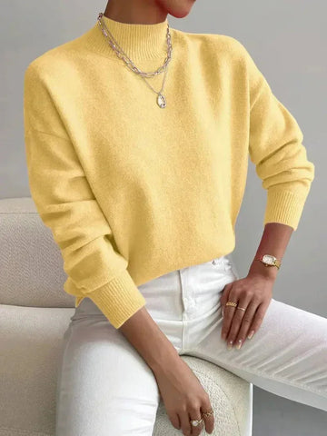 Mock Neck Knit Sweater
