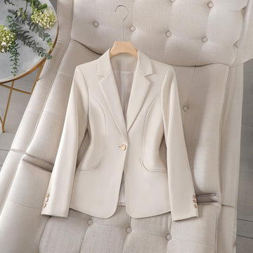 One Button Fitted Blazer