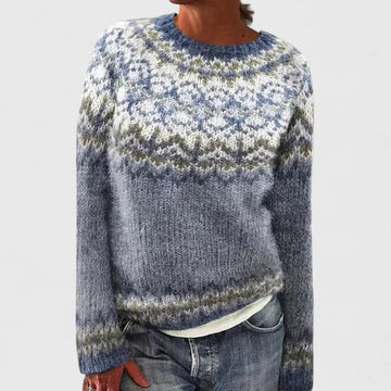 Patterned Yoke Sweater