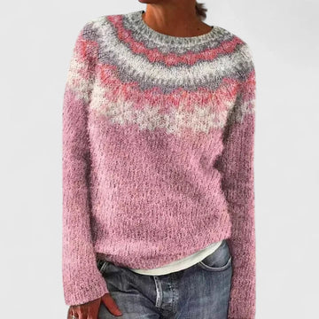 Patterned Yoke Sweater