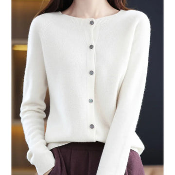 Raglan Crew Neck Cardigan