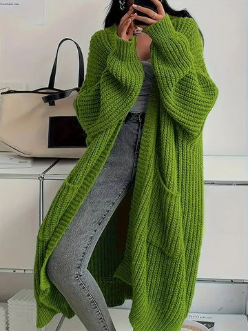 Rib Knit Duster Cardigan
