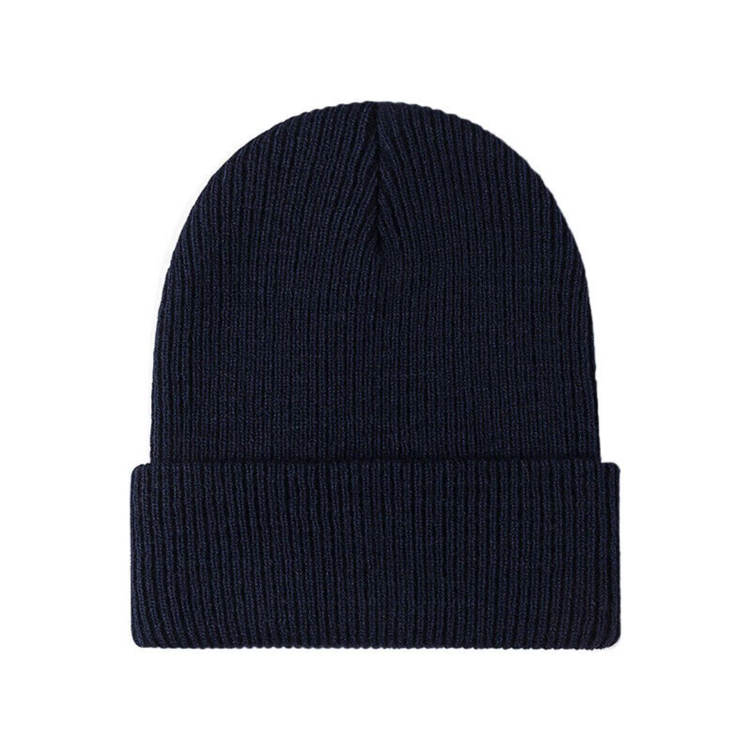 Navy ribbed cuff beanie