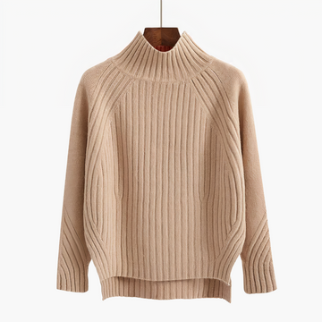 Ribbed Mock Neck Sweater