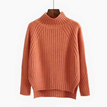 Ribbed Mock Neck Sweater