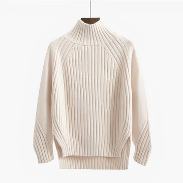 Ribbed Mock Neck Sweater