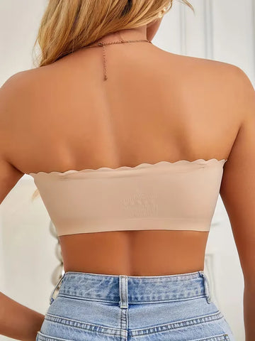 Scalloped Strapless Bra