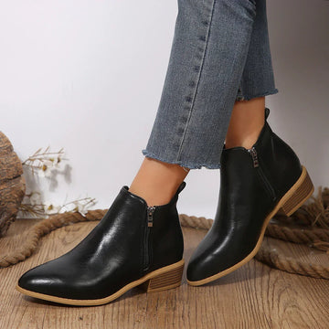 Side Zip Ankle Boots